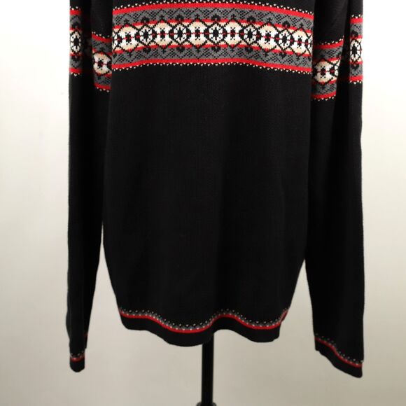 Hanna Andersson Nordic Men's 1/4 zip Fair Isle Sweater XL - Picture 3 of 10